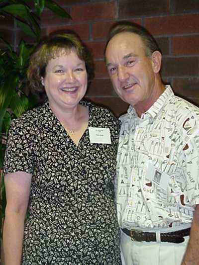 Eddie Briggs and Karen at 40th Reunion