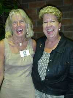 Linda and Gail DeLozier at 40th Reunion